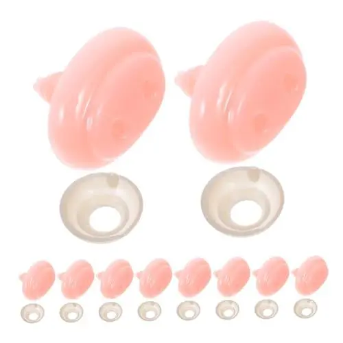 Produktbild: SEWACC 20stücke Schweinenase Aus Kunststoff Für Puppen Mit Unterlegscheiben Sicherungselemente Für DIY-Puppen Stofftiere Und Puppenzubehör Gehäkelte Nasen Für Plüschtiere