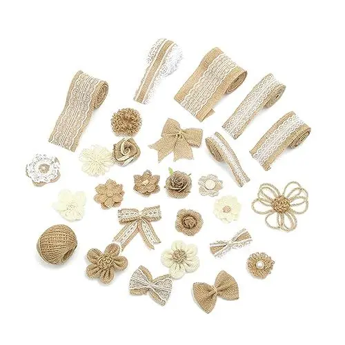 Produktbild: SEWACC Bastelband-set 27 Stück Jute-sackleinen Hochzeitsdekor Kunstunterricht Handgefertigte Accessoires
