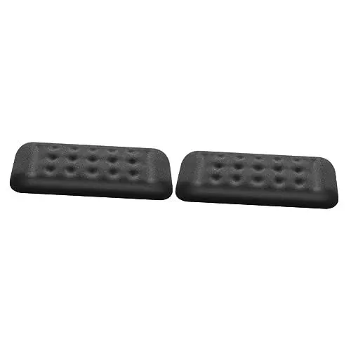 Produktbild: SEWACC 2stücke Non- Handgelenkauflage Aus Memory-Schaum Für Ergonomischen Komfort Schwarz Geeignet Für Computer Und Gaming Verhindert Handgelenksschmerzen Und Verbessert Die Haltung