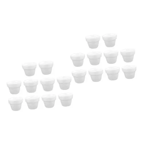 Produktbild: SEWACC 20stücke Blumentöpfe Aus Malbare Blumenhalter Für Kreative Bastelsets Zur Dekoration Vielseitige Pflanzgefäße Für Zuhause Und Kindergarten