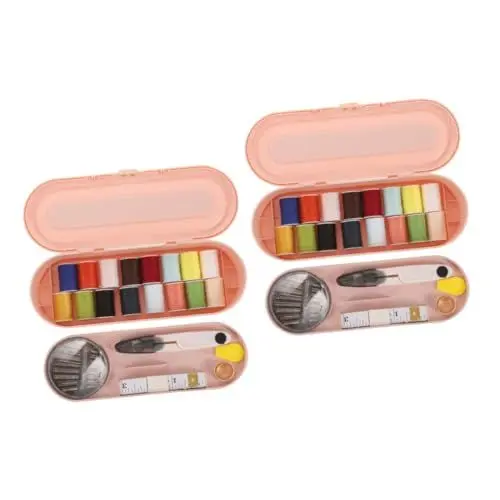 Produktbild: SEWACC 2 Sätze Flickzeug sewing kit for nähwerkzeug nähmaschine zubehör sewing accessories nähgarn Nadelfaden-Kit tragbare Handarbeitswerkzeuge Nadeleinfädler DIY nähzubehör Plastik