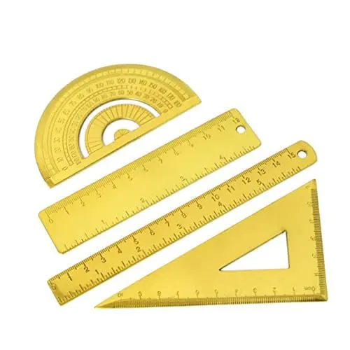 Produktbild: SEWACC Edelstahl-lineal Im Nordischen Stil für Schüler 2 Stück 12 cm Gerade Präzisions-zeichenwerkzeug für Schulbedarf