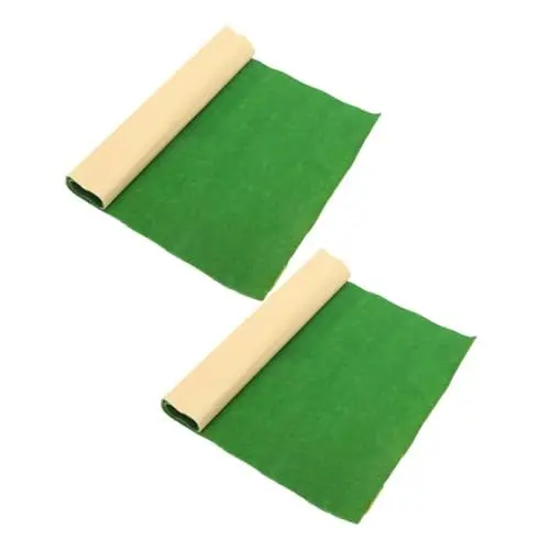 Produktbild: SEWACC 2 Stück Künstliche Grasmatte für Modellbau Flexibles Bastelmaterial für Garten und Balkon Dekoration Realistische DIY Landschaft für Kreative Projekte