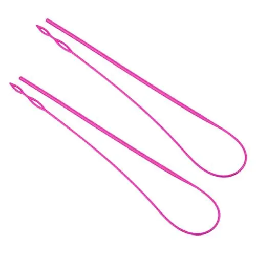 Produktbild: SEWACC Einfädler für Kordelzug 2 Flexible Kordelzugeinfädler Aus Kunststoff Zur Gürtelherstellung
