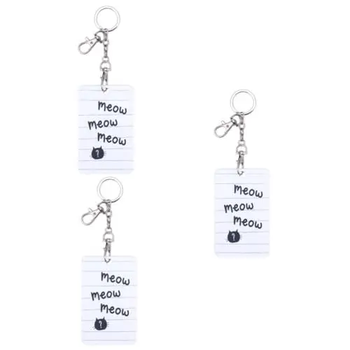 Produktbild: SEWACC 3St Bushalter schlüsselanhänger scheckkarten-etui key chain id badge holder schülerausweis schlüsselhalsband kette schlüssel schlüsselkette anhänger schlüssel Kreditinhaber