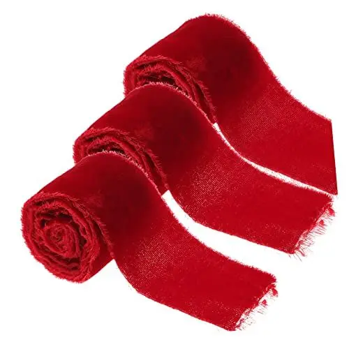 Produktbild: SEWACC 3 Rollen Reißendes Samtband Geschenkband Geschenkband Festival Bastelband Urlaub Bastelband Festival Party Dekoband Dekoratives Geschenkband Hochzeitsband Zum Basteln