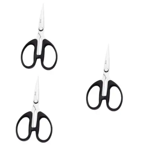 Produktbild: SEWACC 3 Stk Fadenschneider spitzmaschine cutter paper cuts schrenzpapier präzisionsschere scissors Papierhandwerk Quiltschere Büroschere Trimmschere Papierschere Schreibwarenschere Black