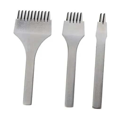 Produktbild: SEWACC 3st Schrägstrich Diy Stift Werkzeug Locher-kit Locher Nähen Stanzwerkzeug Handarbeitslochzinke Handgenähte Locher Diy-handarbeitswerkzeug Loch Meißel Werkzeug Stahl Silver