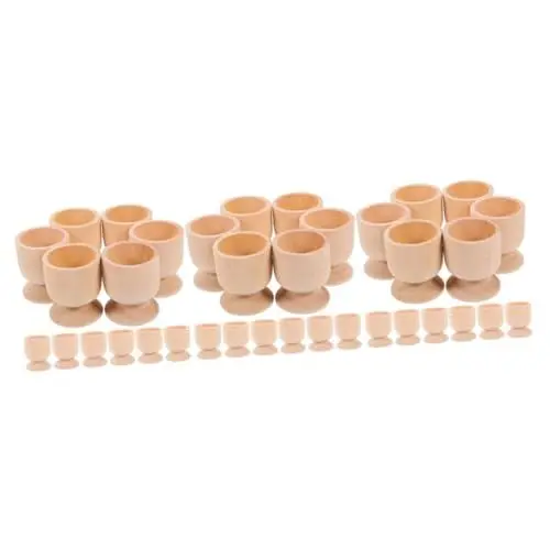 Produktbild: SEWACC 45 Stk Ostereier ostern eierbecher eierhalter ostern Eier Aufsteller Ostern Eierhalter Ei Halterung Osterei-Sockel Ostereihalter Halter für unfertige Eier selber machen Holz