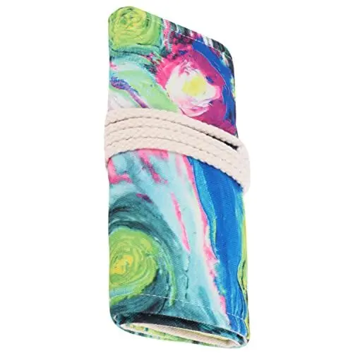 Produktbild: SEWACC 48 Bleistifthalter Stift Vorhang Federmäppchen Hand-Aktenvernichter Bleistiftbeutel mit großem Fassungsvermögen stifte aufbewahrung stift aufbewahrung pen pouch Rollstifthalter