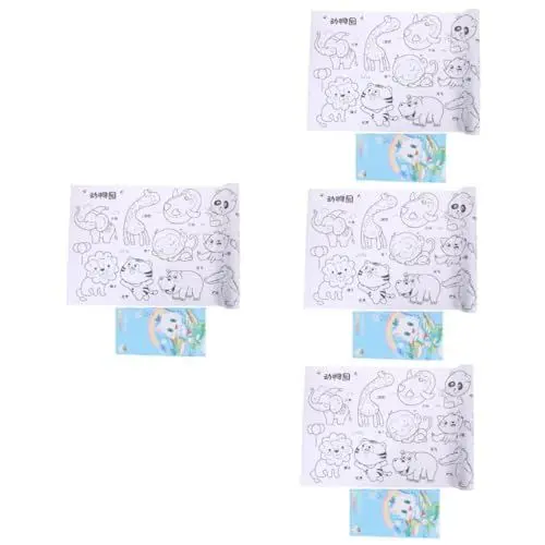 Produktbild: SEWACC 4 Sets Graffiti Schriftrolle Für Kinder Malfarbe Für Kinder Malposter Für Kinder DIY Graffiti Poster Kinderposter Kinder Zeichenzubehör Kinder Malzubehör Kinder Malpapier