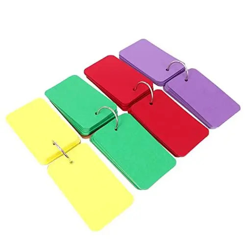 Produktbild: SEWACC Schlüsselanhänger Schreibwaren Memo Pads 4 Pack Mini Notebook Lanyard Lose-blatt Memo Pads Für Die Schule