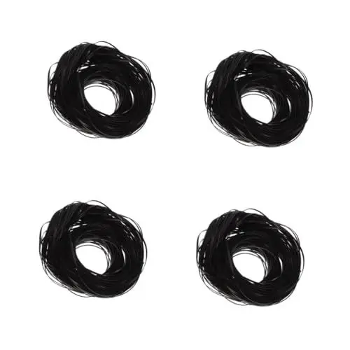 Produktbild: SEWACC 4 Stück Rattan-gewebematerial Reparatur Von Gartenstühlen Weidenreparaturmaterial Kassettenmaschinenriemen Austausch des Gummiriemens Reparatur Von Terrassenkörben Black Sport