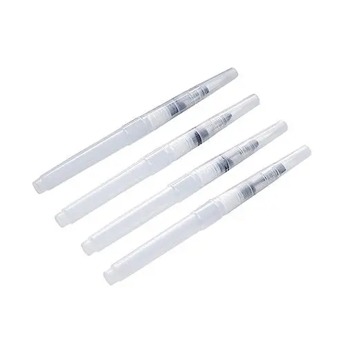 Produktbild: SEWACC 4-teiliges Wasserfarbstift-set Wasserpinselstift Volltonfarben Für Aquarellmalerei Detailpinsel-stifte-set
