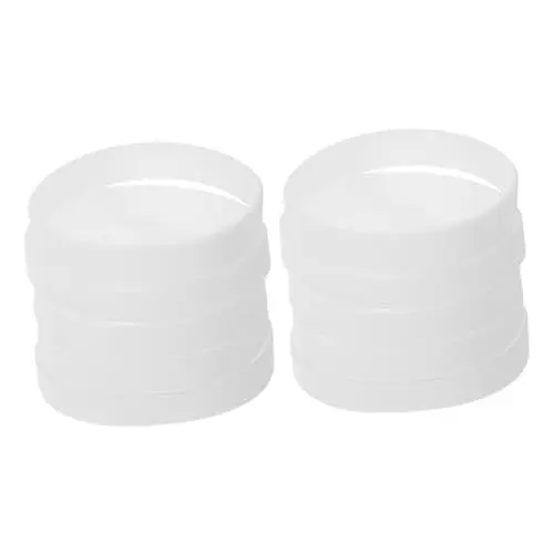 Produktbild: SEWACC 50 Stück Armband Handgelenkband Armbänder Armbänder elastische Armbänder blanko Armbänder für Partygeschenke Multifunktionsarmbänder Party-Silikonarmbänder Kieselgel Weiß