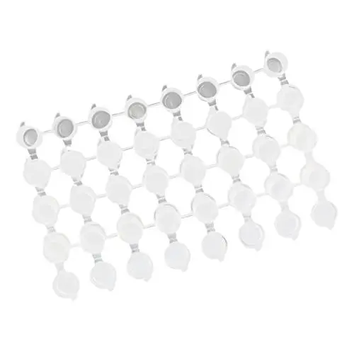 Produktbild: SEWACC 50 Stücke 3ml 8-in-1 Pigment Leere Boxen Aquarell Zinn Farbe Tassen Auslaufsicher Mini Lagerung Können Liefert