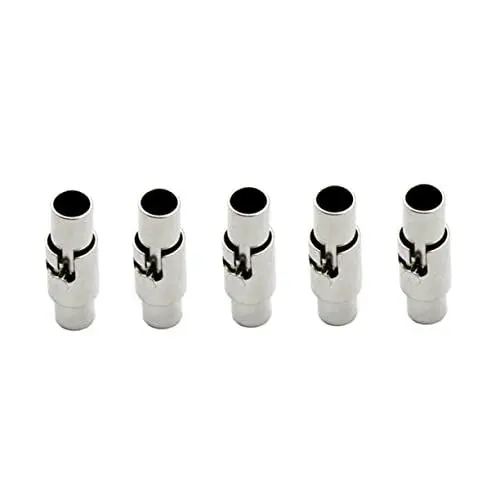 Produktbild: SEWACC Schmuckzubehör 5 Stück Lederschnurende Leicht Zu Öffnen Und Zu Schließen Geeignet Für Armbänder Und Halsketten
