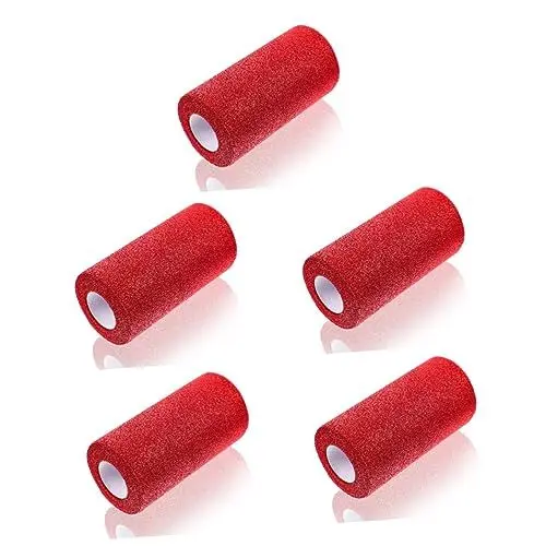 Produktbild: SEWACC 5 Rollen Glitzerndes Netz Gerolltes Garn Goldfarbener Spitzenstoff Netzstoff Kleid Tüllstoff Baumband Usa Dekorationen Goldfarbenes Dekor Schwarzes Tüllkleid Tüllband