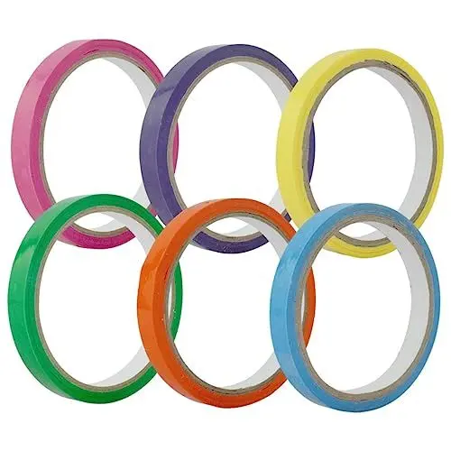 Produktbild: SEWACC 6 Rollen Klebeband Dekompressionskugel Dünnes Washi Klebeband Gummiertes Papierband DIY Klebebänder Farbige Klebebälle Klebeband Selbstklebende Kugelherstellungsbänder