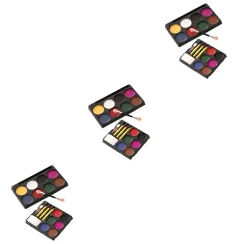 Produktbild: SEWACC 6 STK Fettiger Gesichts Anzug Skelett Gesichtsfarbe Gesichtspigment Gesichtsfarben Bausatz Halloween Kinder schminke Halloween schminke Set Gesicht kosmetisches Cosplay Schminkset