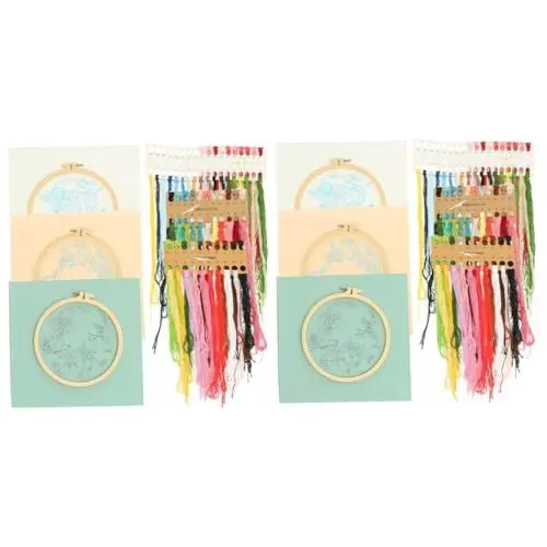 Produktbild: SEWACC 6 Sets Und Vogel Stickerei Anfänger Stickset Stickset Für Anfänger Handarbeitsset Vogel Sticknadel Und Faden Set Stickgarn Stickrahmen