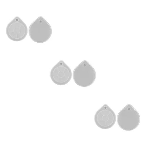 Produktbild: SEWACC 6 Stk Untersetzerform Untersetzer Diy Anleitung Runder Untersetzer Geode Schalenmatten-gießform Unregelmäßiger Schimmel Untersetzer-baumodell Untersetzer Gießform Weiß Kieselgel