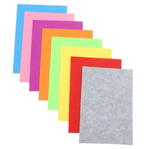Produktbild: SEWACC Bunte Crafting Filz Klebefolie 8pcs Quilting Filz Stoff Klebefilz Blätter Für