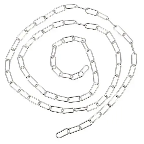 Produktbild: SEWACC Armband Ankerkette Edelstahl H?ngesessel Kette Büroklammer Halsketten Link Kette für Frauen M?nner Schmuck Herstellung Halskette Armband Kette DIY Zubeh?r Geschenke