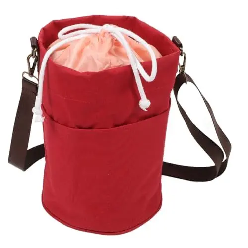 Produktbild: SEWACC Organizer für Strickgarn Häkeltasche Aufbewahrungstasche für Nähzubehör Leicht und Tragbar mit Kordelzug und Reißverschluss
