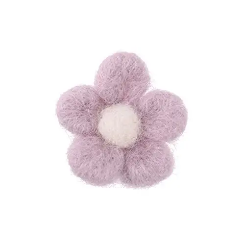 Produktbild: SEWACC Dekorationen Wollfilz Haarnadeln Dekoration Handwerk Accessoire - Fünfblättrige Blume