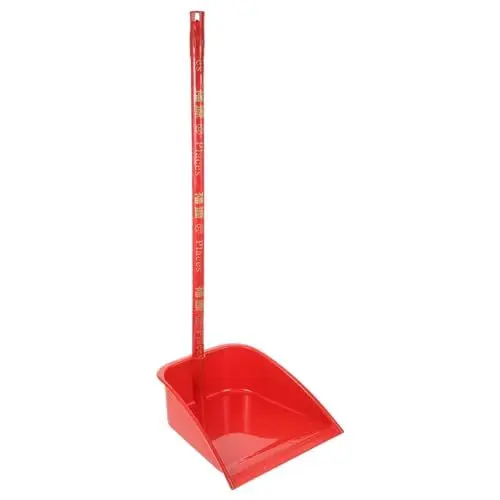 Produktbild: SEWACC Garten Kehrschaufel Haushalt Kehrschaufel Zum Reinigen Kehrschaufel Mit Langem Griff Große Kehrschaufeln Mit Langem Stiel Staubschaufel Stehen Kind Schneeschaufel Holzgriff Plastik