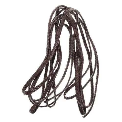 Produktbild: SEWACC Geflochtenes Pu Lederseil Armbandschnur Schmuckschnur Armband Lederschnüre Halskettenschnur Schnürung Kunsthandwerk Lederschnur Halskette Lederhalskette Schnur Für Die