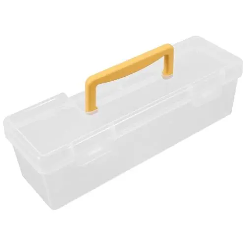 Produktbild: SEWACC Kunst- Werkzeug zum Nähen kleine Kunstboxen Desktop-Bastel-Organizer Aufbewahrungshalter aus Kunststoff Plastik Yellow