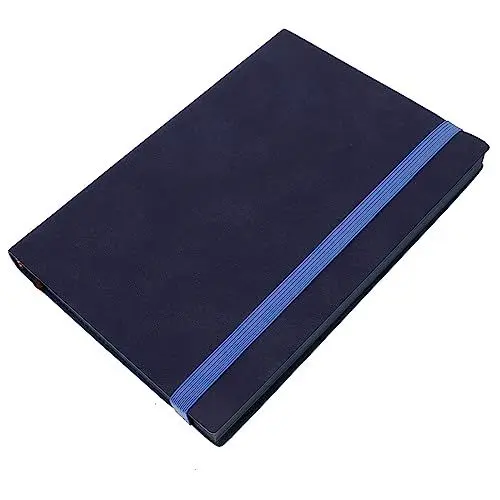 Produktbild: SEWACC Multifunktions-Notizblock Schulnotizblock notizbuch für die arbeit Arbeitsheft schreibutensilien meeting notebook Business-Notizbuch Notizblock mit Kunstlederbezug Papier Blue