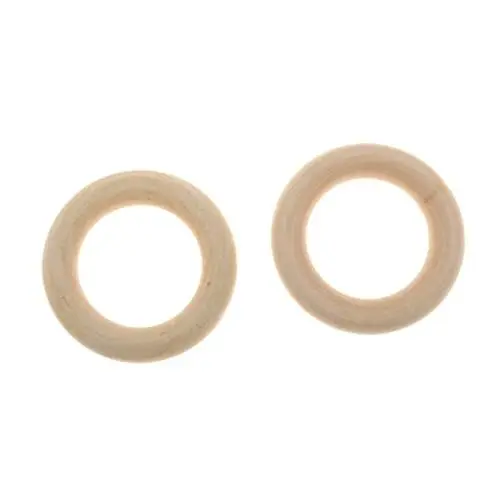 Produktbild: SEWACC Packung 10 Stück Naturholzring Schleife für DIY Schmuck DIY-Anschlüsse Anhängerverbinder für Heimwerker handmass bauholz decor natürliche Holzschleife Holzmaterialschleife Bambus