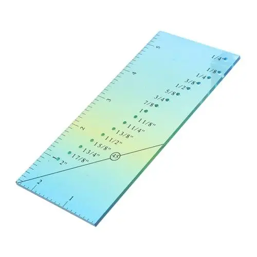 Produktbild: SEWACC Nählineal Abgestufte Farben Metrisches Lineal Zum Quilten Schneiderhandwerkswerkzeug