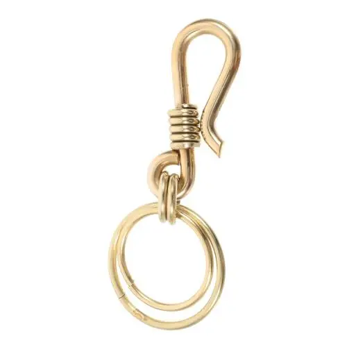 Produktbild: SEWACC Metallschlüssel Messing Schlüsselanhänger Flacher Schlüsselanhänger Ringe Schlüssel für Halloween Party Geldbörse Charms