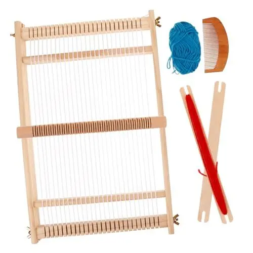 Produktbild: SEWACC Strickspielzeug Für Jungen Und Mädchen Großer Webrahmen Handgestricktes Spielzeug Kreativer Spaß Für Kinder Zufällige Farbe
