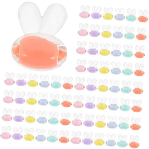 Produktbild: SEWOART 100stücke Bunte Cartoon Kaninchen Kopf Spacer Perlen Für Armbänder Und Halsketten Schmuckzubehör Für Kreative Bastelprojekte