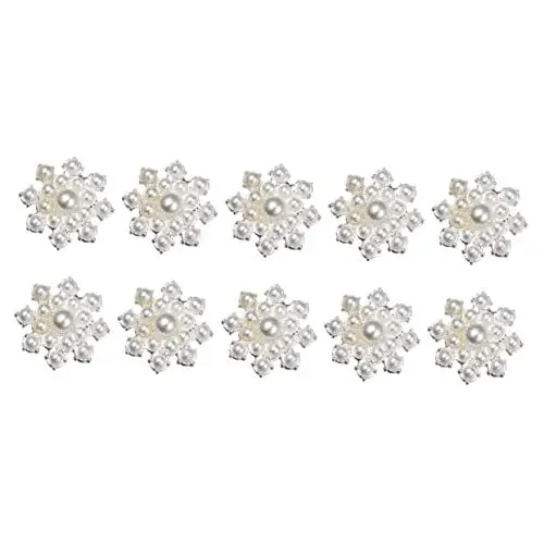 Produktbild: SEWOART 10 Stück Blumenornamente Handgefertigtes Blumendekor Für Projekte Umweltfreundliches Bastelmaterial Für Den Kunstunterricht