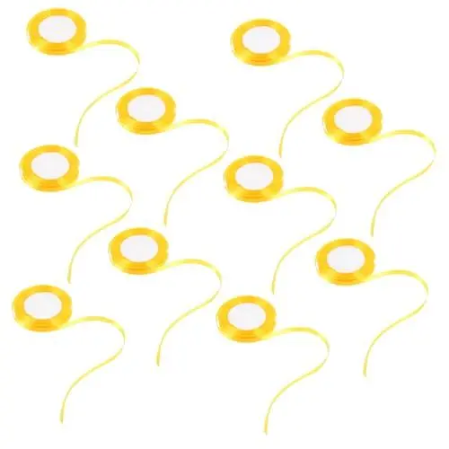 Produktbild: SEWOART 10 Rollen Geschenkband Hochzeitsband Satinband Blumenstraußband Weihnachtsband Hochzeitsband Geschenkband Geschenkband Schleifen Herstellung Von Band Goldenes Polyester