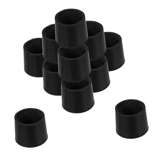 Produktbild: SEWOART 12 Stück Trampolinbeinkappen - Tisch-/schreibtischbeinkappe Trampolin-fußpolsterabdeckung Trampolinbeinverlängerungsrohr Beinhülse Durchmesser 38 Mm Dicker Gummi