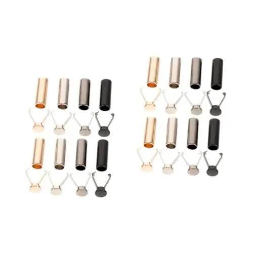 Produktbild: SEWOART 16 Stk Schnürsenkelkopf Tipps Für Schnürsenkel Selber Machen Magnetische Schnürsenkel Schnürsenkeln Schnürsenkel Agglet Ersatz Für Schnürsenkel Aglet Schnürsenkelende Legierung