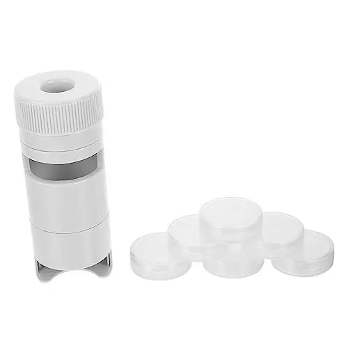 Produktbild: SEWOART 1Stk Pillendose tragbarer Koffer Reisebehälter Container Tablet-Splitter tabletten dosierer medikamentenaufbewahrung Tablettenschneider wöchentlicher Pillenbehälter Plastik Weiß