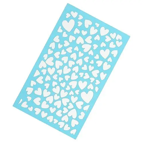 Produktbild: SEWOART Polymer-ton-schablone Siebdruck Für Schmuckdekor 1 Blatt Wiederverwendbare Schablone Herzform Für Jungen Und Verschönerung