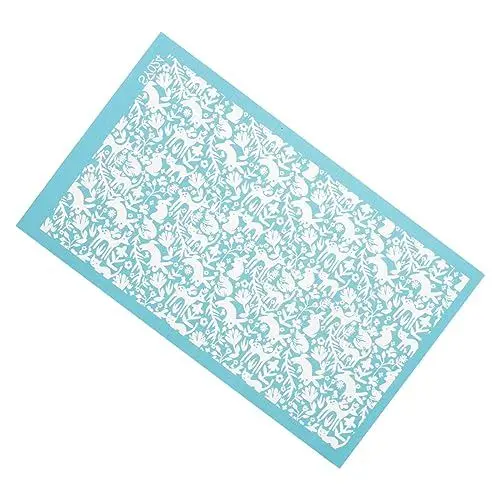Produktbild: SEWOART Polymer Clay Vorlagen Wiederverwendbare Siebdruck Schablonen Mesh Transfer Schablonen Handwerk Schablone Set