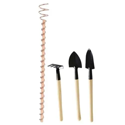 Produktbild: SEWOART 1 Satz Garten kleine Schaufel Gartenschaufel-Kit Gartenhandkelle Mini-Gartenschaufeln gartenwerkzeuge gartenpflanzen Kupferdraht für Pflanzen Kupferdraht und Pfahl Pflanzen Eisen