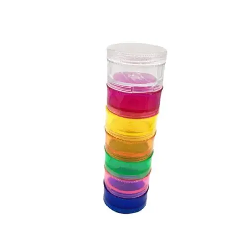 Produktbild: SEWOART 1satz Stapelbaren Tragbaren Mini-tablettenboxen Mit Siegel Abnehmbarer Organizer Für Woche Tage Pillendose Aus Kunststoff Mit Design