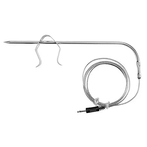 Produktbild: SEWOART Grilltemperatur-Sondenclip Fleischsondenhalter aus Edelstahl BBQ-Grill-Clip für und Smoker 2-teiliges Set