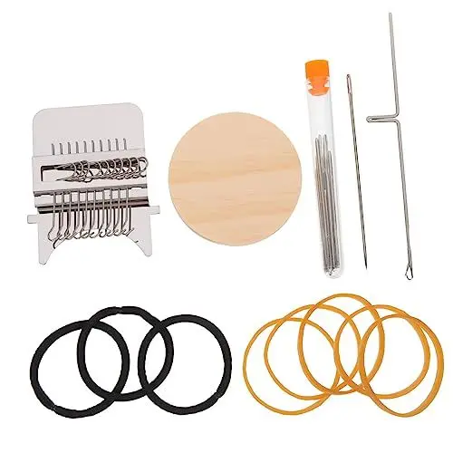 Produktbild: SEWOART Holz Edelstahl Strickmaschine Werkzeuge Mini Kit Stopfen Für Jungen Und Mädchen Einfache Handwerk Kit